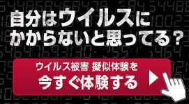 自分はウイルスにかからないと思っている? ウイルス被害 疑似体験を今すぐ体験する